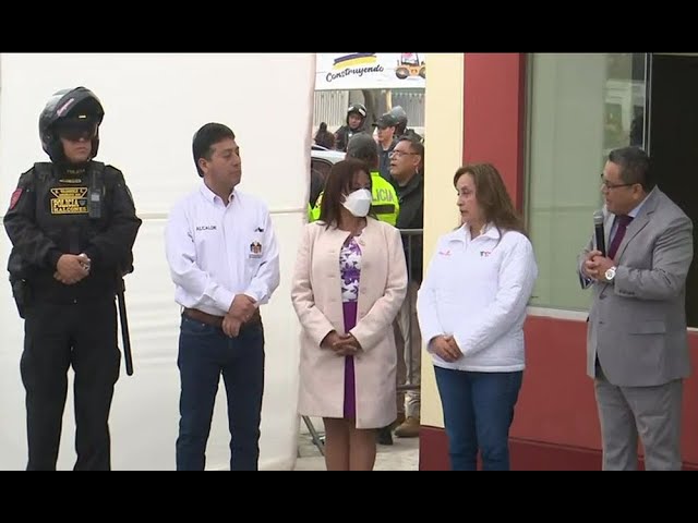 Dina Boluarte inauguró Base del Escuadrón "Los Halcones" en El Agustino