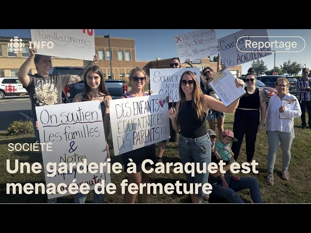 ⁣Des parents de Caraquet se mobilisent pour sauver leur garderie