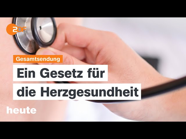 heute 19:00 Uhr vom 28.08.24 Gesetzentwurf Herzerkrankungen, Druck nach Solingen, Paralympics 2024