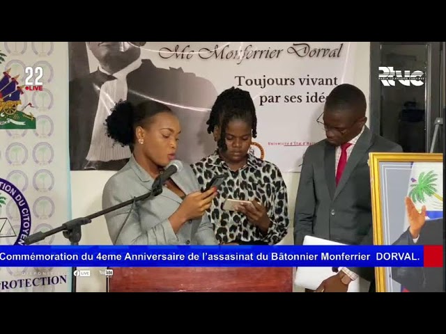 ⁣Commémoration du 4eme Anniversaire de l’assasinat du Bâtonnier Monferrier DORVAL.