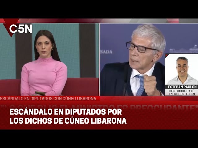 ⁣ESTEBÁN PAULÓN, sobre los DICHOS de CÚNEO LIBARONA: "Pedimos la RENUNCIA del MINISTRO"