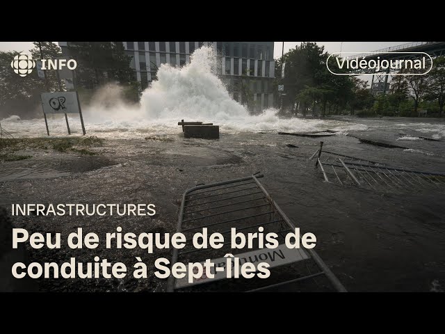 ⁣Peu de risque de bris de conduite à Sept-Îles | Vidéojournal