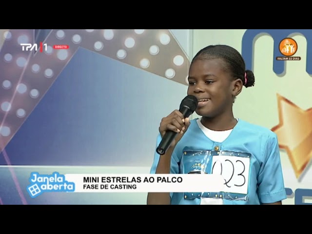 Mini estrelas ao palco fase de casting  "Janela Aberta"