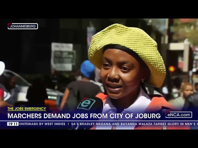 Marchers demand jobs from City of Johannesburg