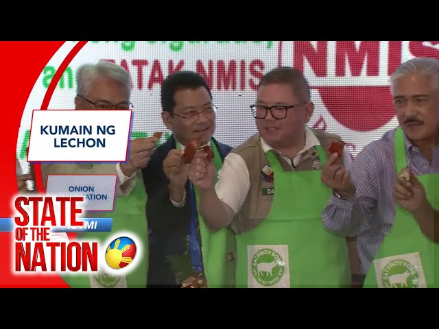 ⁣Pagkain ng lechon ni Agriculture Secretary Francisco Tiu Laurel at iba pa-- paraan daw para...| SONA