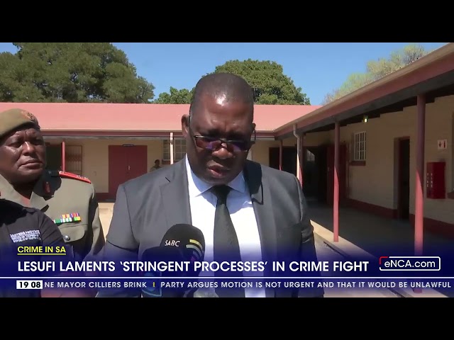 Gauteng Premier Panyaza Lesufi laments 'stringent processes' in crime fight