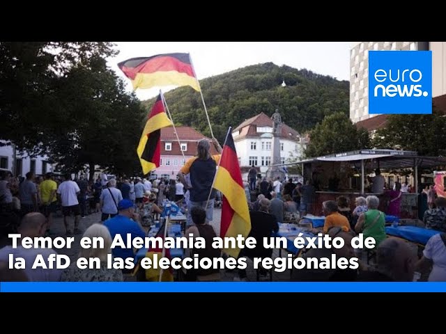 ⁣Preocupación en Alemania ante el posible éxito de la ultraderecha en las elecciones regionales