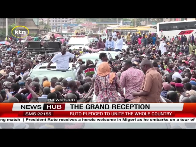 ⁣President Ruto receives grand reception as he starts his Nyanza tour