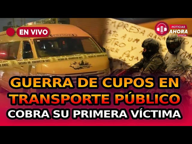 ⁣Guerra por cupos en el transporte público cobra su primera víctima en Perú I Noticias Ahora Digital