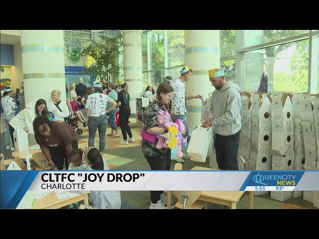 ⁣Members of Charlotte FC brought joy to Atrium Children's Hospital patients