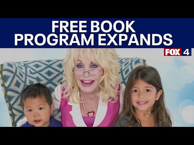 ⁣Dolly Parton's Imagination Library free book giveaway program expands