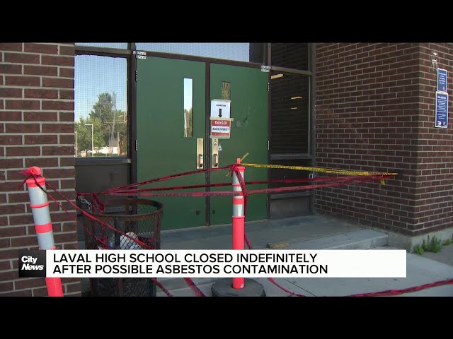 ⁣Laval high school closed after possible asbestos contamination