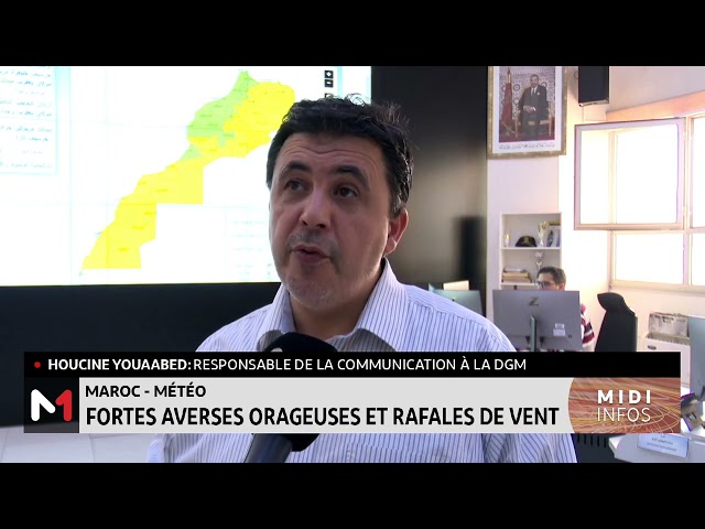 ⁣Maroc-météo: fortes averses orageuses et rafales de vent