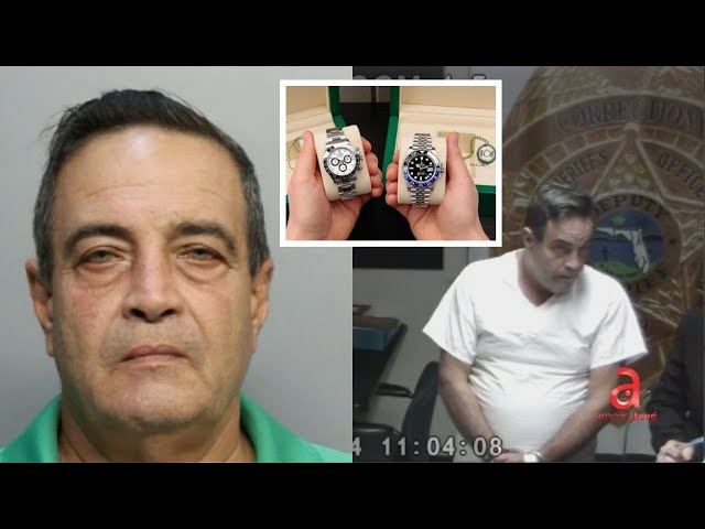 ⁣Hombre de origen cubano y Empleado de limpieza del Aeropuerto de Miami acusado de robar dos ROLEX