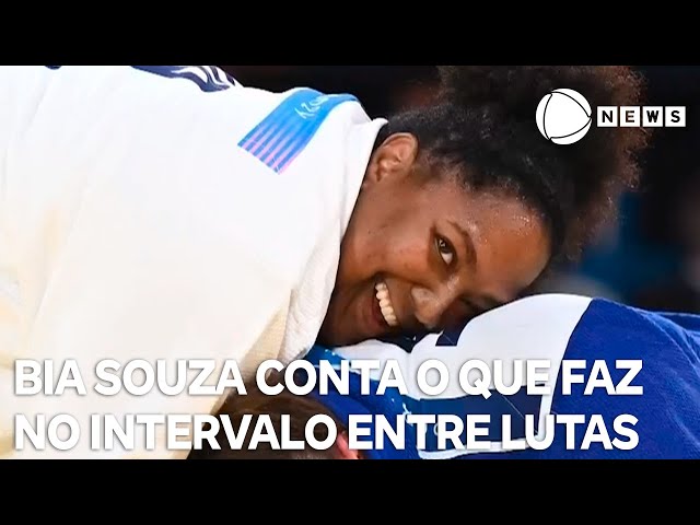 ⁣Bia Souza: campeã olímpica conta o que faz no intervalo entre lutas