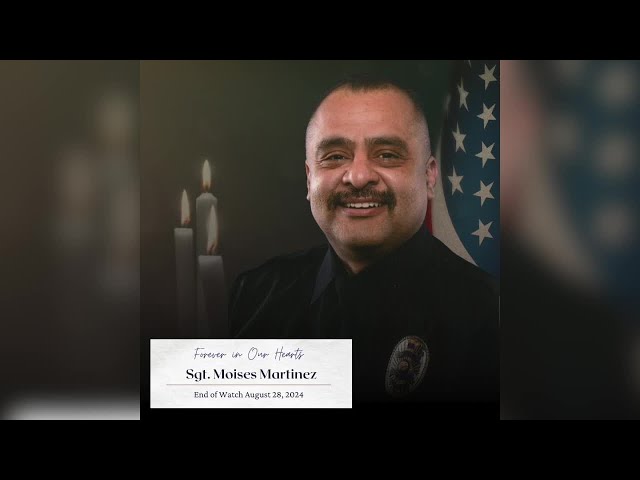 ⁣Law enforcement community mourns loss of Shafter Sgt. Moises Martinez