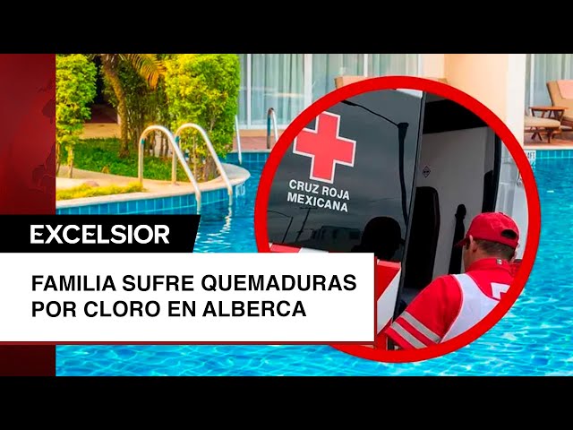 ¡Amargo festejo! Familia se intoxica durante cumpleaños por alberca con altos niveles de cloro