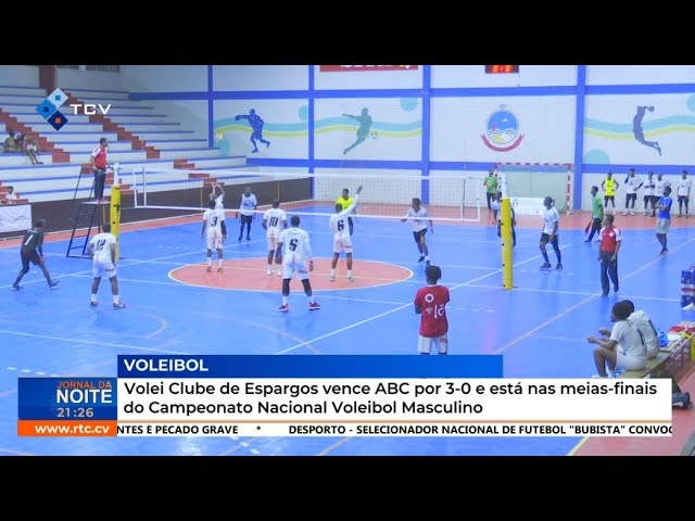 ⁣Volei Clube de Espargos vence ABC por 3-0 e está nas meias-finais do Nacional Voleibol Masculino