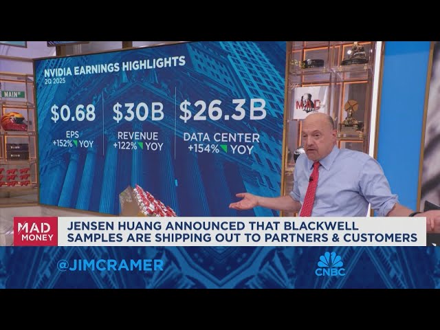 ⁣Jim Cramer breaks down Nvidia earnings