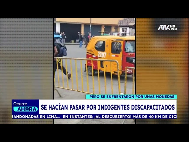 Falsos discapacitados se enfrentan a 'muletazos' para defender su zona de trabajo