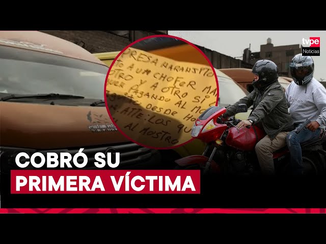 ⁣Guerra por cobro de cupos en el transporte público ya cobró su primera víctima en el Perú