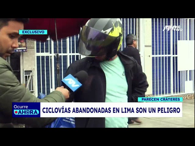 Ciclovías en Lima Metropolitana son un peligro al estar en completo abandono