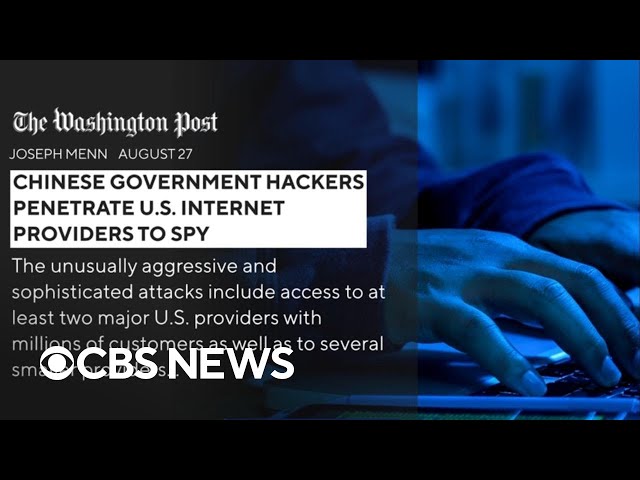 ⁣China-backed hackers accessed major U.S. internet providers, report says