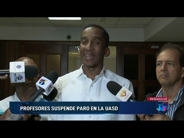 ⁣Profesores suspenden paro en la UASD