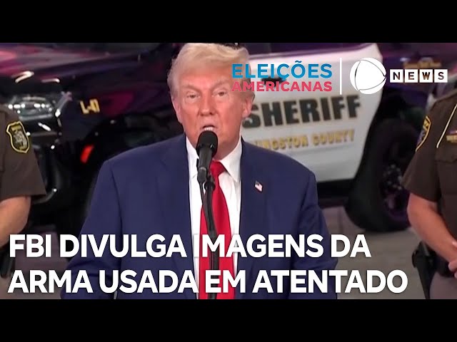 FBI divulga imagens da arma usada em atentado contra Trump