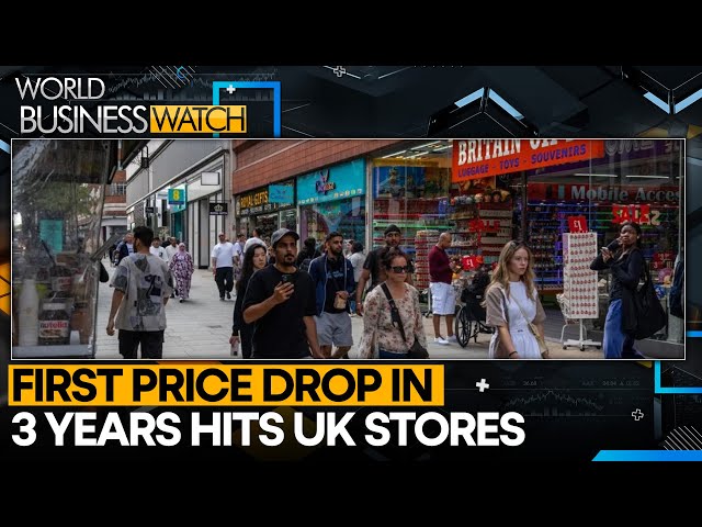 ⁣Relief for UK shoppers as shop prices dip after a 3-year high | World Business Watch | WION