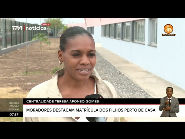 Centralidade Teresa Afonso Gomes - Moradores destacam matrícula dos filhos perto de casa