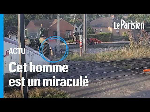 ⁣Un TGV percute la remorque d’un tracteur, l’agriculteur s’en sort indemne