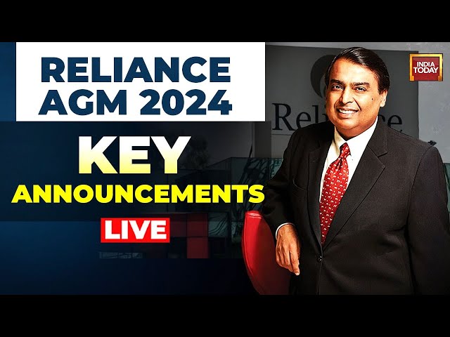 ⁣Reliance AGM 2024 Live: Mukesh Ambani Speech | Retail And Jio IPOS, Succession Plan In Focus