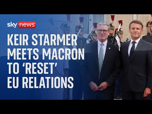 ⁣Watch live: Emmanuel Macron welcomes Sir Keir Starmer at the Élysée Palace