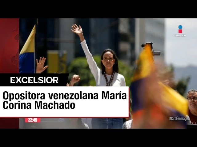 María Corina Machado encabeza marcha contra reelección de Maduro