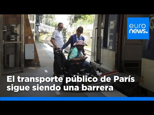 ⁣Los Juegos Paralímpicos han comenzado, pero el transporte público de París sigue siendo inaccesible