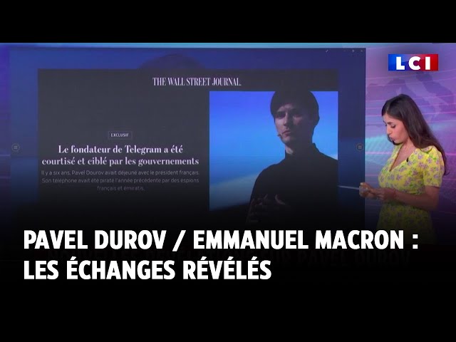 ⁣Pavel Durov / Emmanuel Macron : les échanges révélés