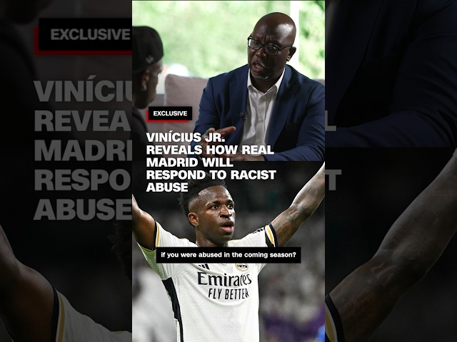 ⁣Vinícius Jr. reveals how Real Madrid will respond to racist abuse