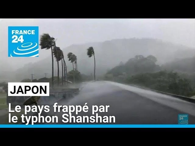 Japon : le typhon Shanshan, extrêmement puissant, frappe l'île de Kyushu • FRANCE 24