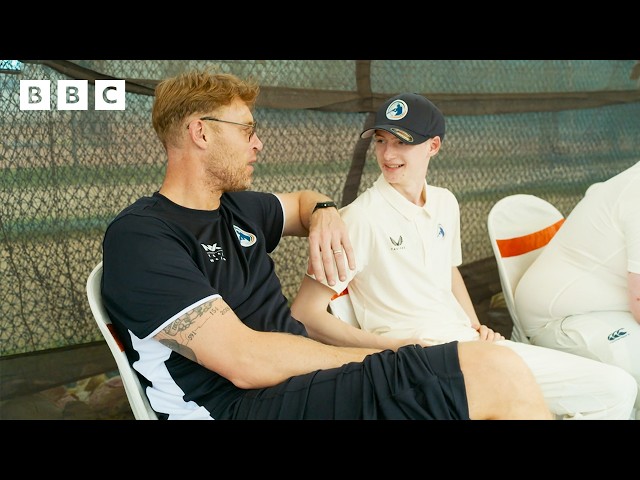 ⁣Freddie Flintoff supports new team captain - BBC