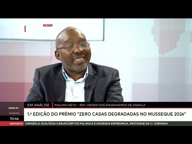 ⁣"Hora 10" Em análise - 1ª edição do prémio "Zero casas degradadas no musseque 202