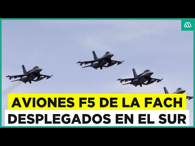 ⁣Tráfico aéreo no identificado: FACH despliega aviones F5 en sur de Chile