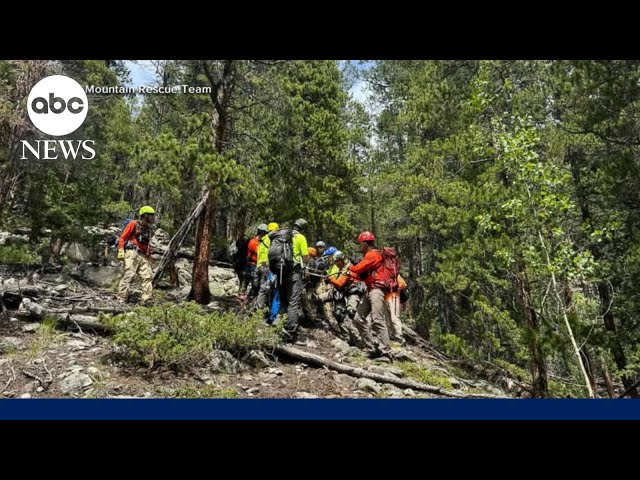 ⁣Hiker rescued after being left behind on a mountain by co-workers