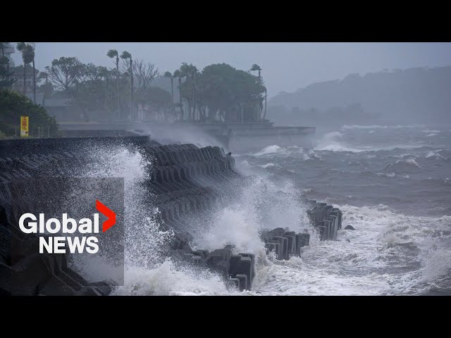 ⁣Typhoon Shanshan makes landfall in Japan as millions ordered to evacuate