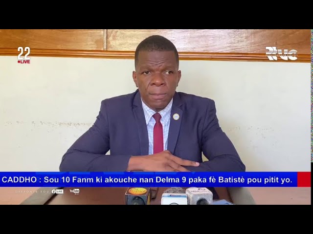 ⁣CADDHO : Sou 10 Fanm ki akouche nan Delma 9 paka fè Batistè pou pitit yo.