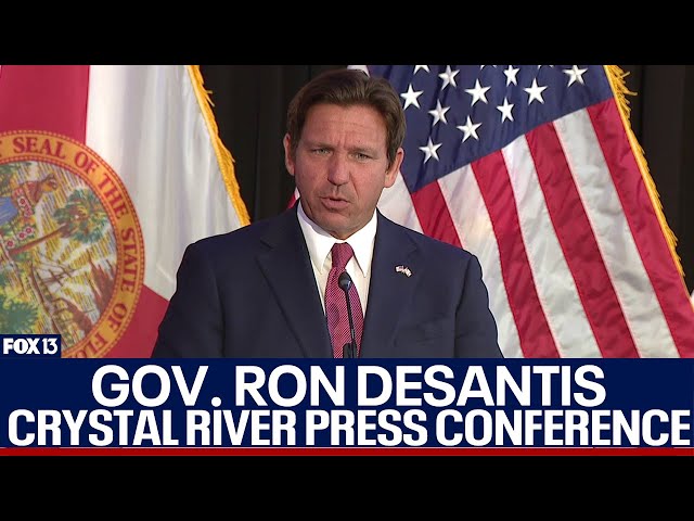 ⁣Gov. DeSantis news conference in Crystal River