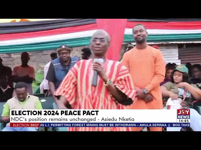 ⁣Election 2024 Peace Pact: NDC's position remains unchanged - Asiedu Nketia | Election Brief