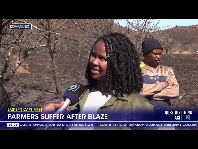 ⁣Eastern Cape Fires | Komani farmers suffer after blaze