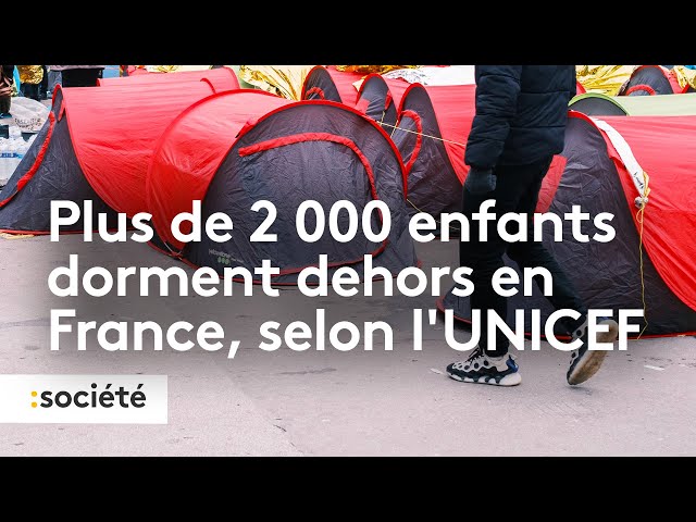 2 000 enfants dorment dehors en France selon l'UNICEF