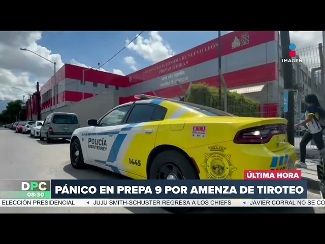 ⁣Pánico en Prepa 9 de Nuevo León por falsa amenaza de tiroteo